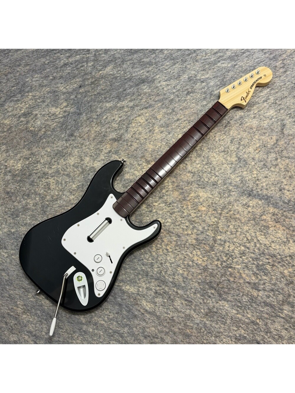 Rock Band Fender Stratocaster Wireless Guitar Xbox 360 XBGTS2 Black Tested